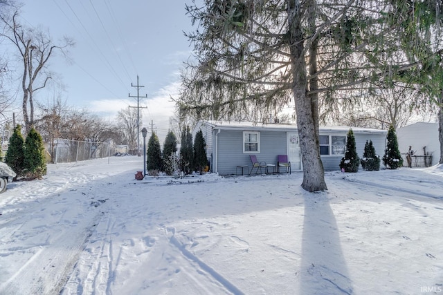 view of front of home