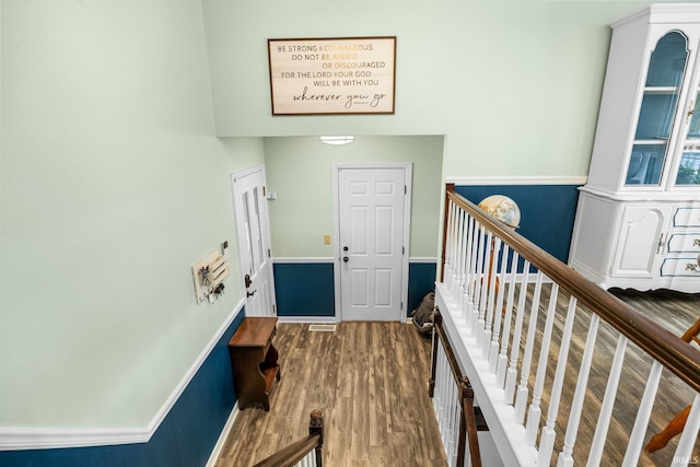 interior space featuring hardwood / wood-style flooring