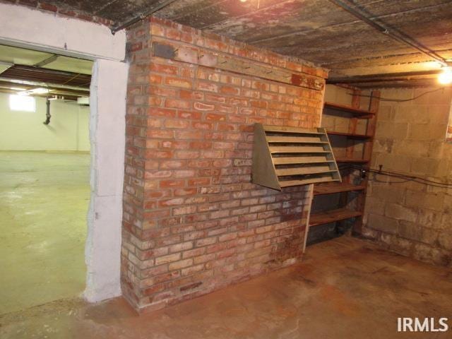 view of basement