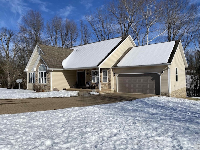 view of front of house featuring a garage