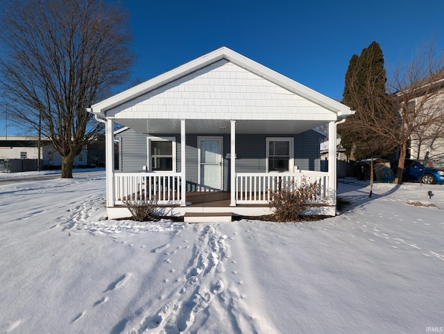 view of front of home with a porch