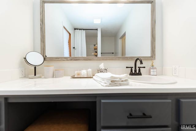 bathroom featuring vanity