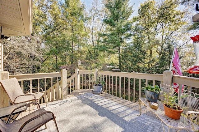 view of wooden terrace