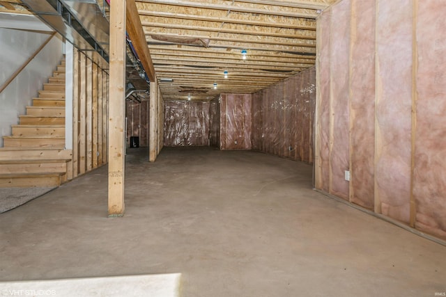 view of basement