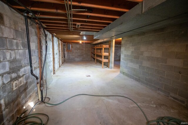 view of basement