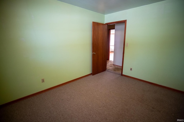 view of carpeted empty room