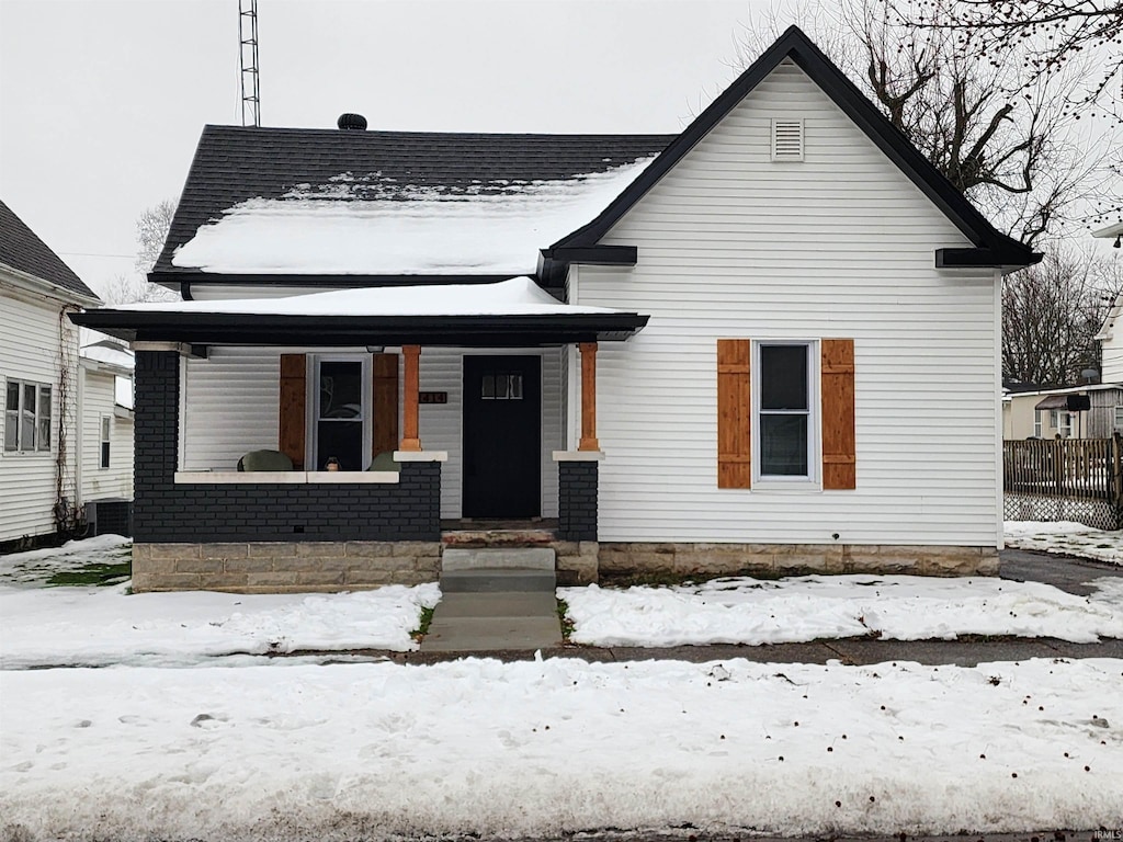 view of bungalow-style house