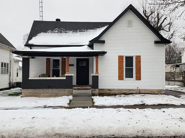 view of bungalow-style house