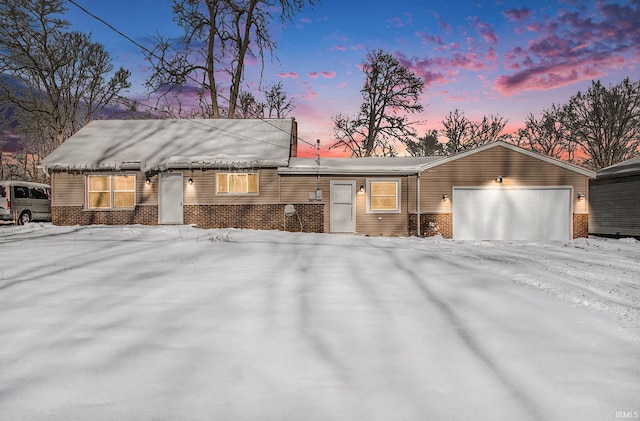 ranch-style house with a garage