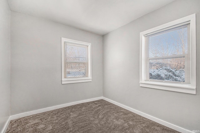 carpeted empty room with a healthy amount of sunlight