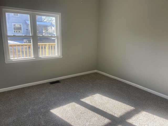 view of carpeted empty room