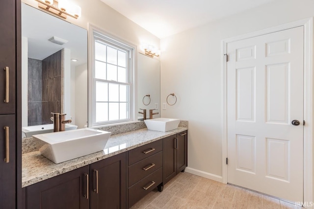 bathroom with vanity