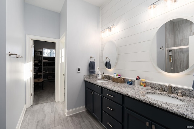 bathroom with vanity