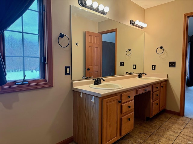 bathroom featuring vanity