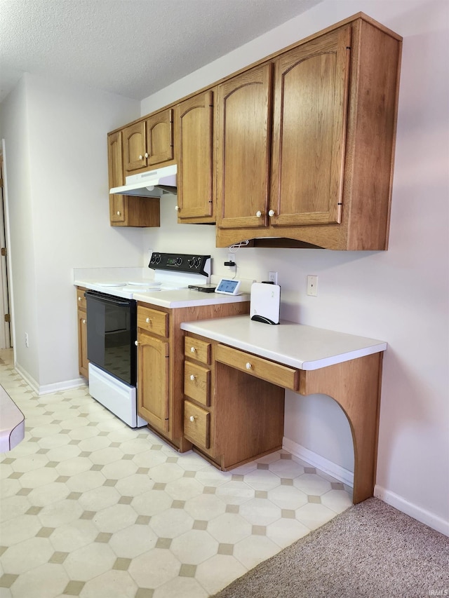 kitchen featuring electric range