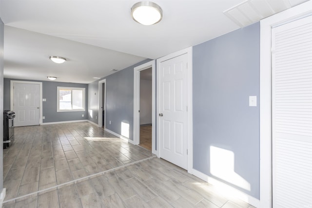 entrance foyer featuring light wood-type flooring