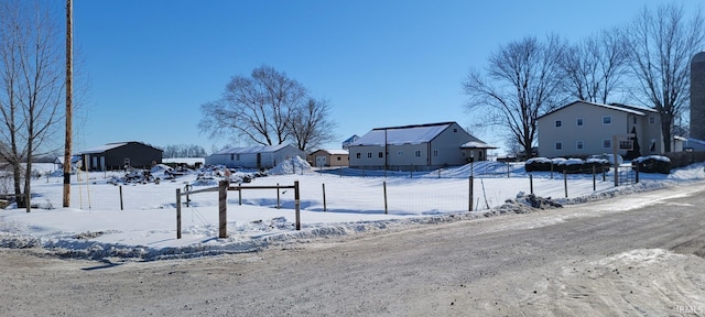 view of snowy yard