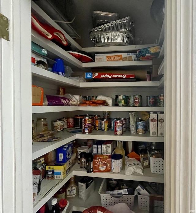 view of pantry