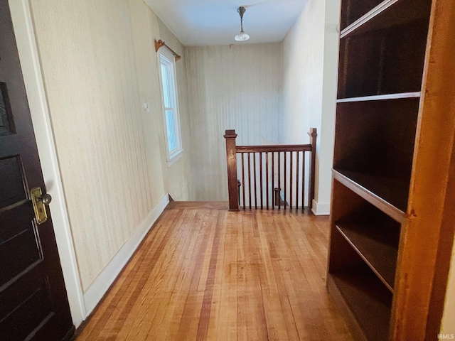 hallway featuring light hardwood / wood-style floors