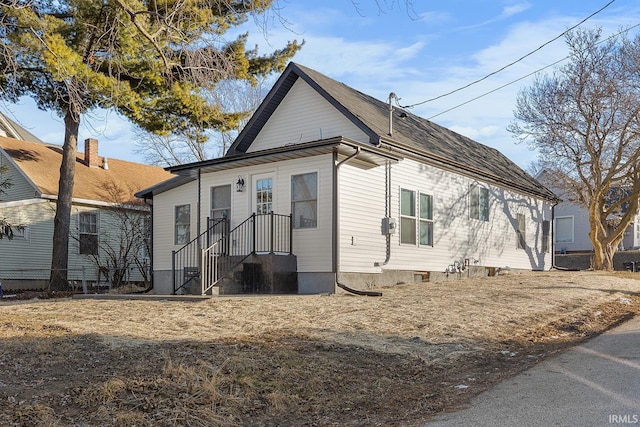 view of bungalow-style home