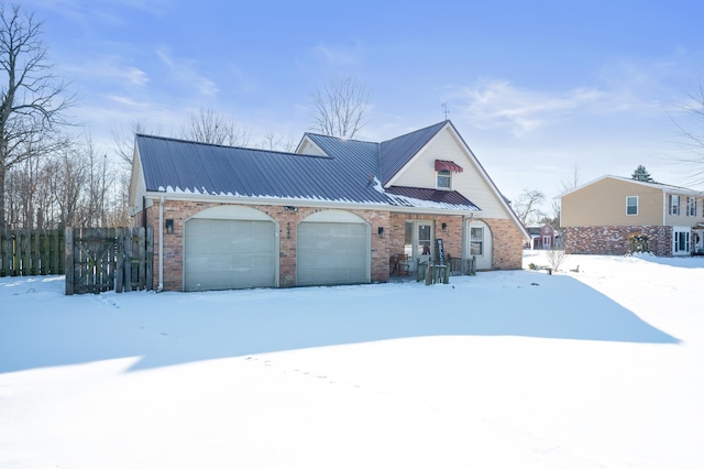 view of front of house featuring a garage