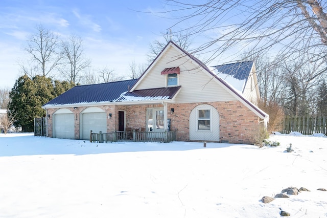 front facade featuring a garage