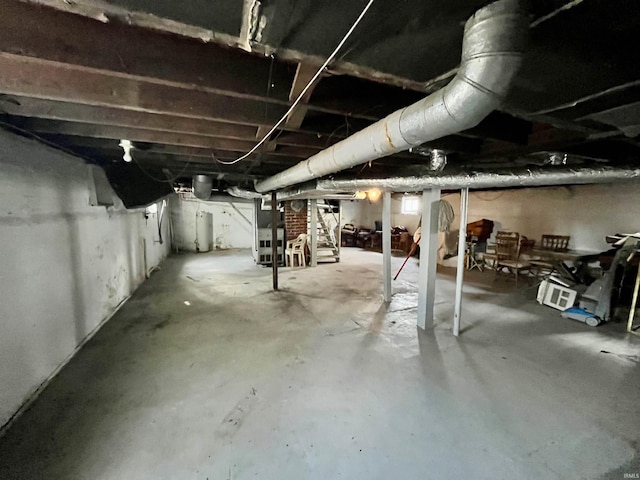 view of basement