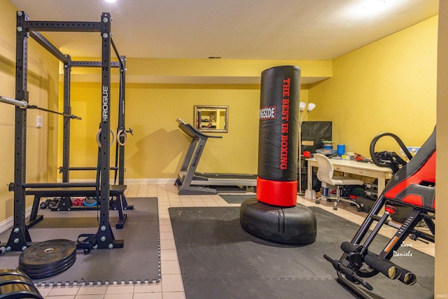 view of workout area