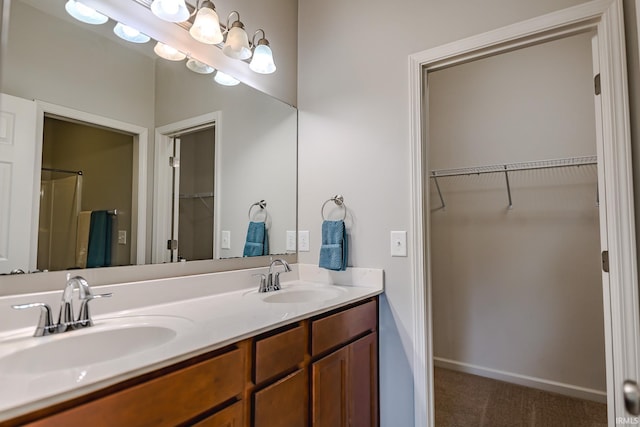 bathroom featuring vanity