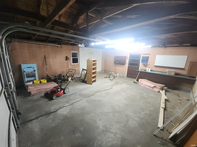 view of basement