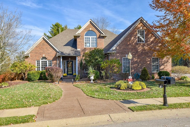 view of front property with a front yard