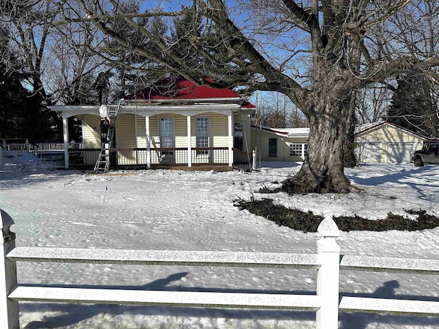 view of front of home with a porch