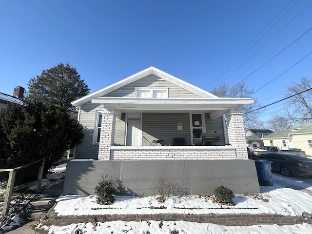 bungalow-style house with a porch