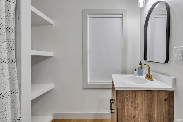 bathroom featuring vanity