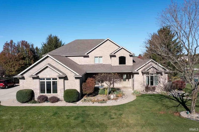 view of front of property with a front yard