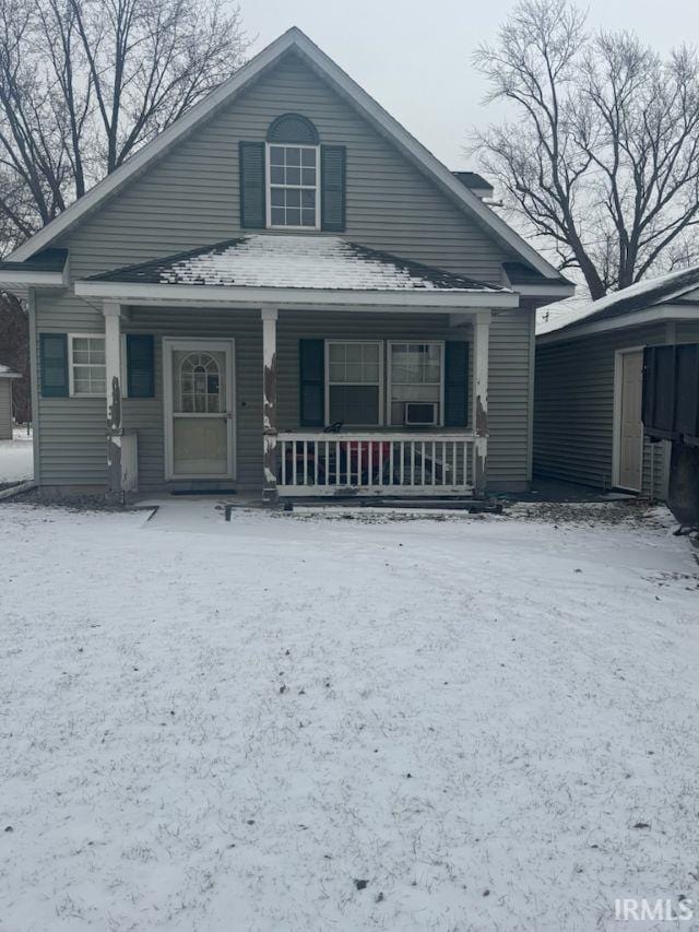 bungalow featuring a porch