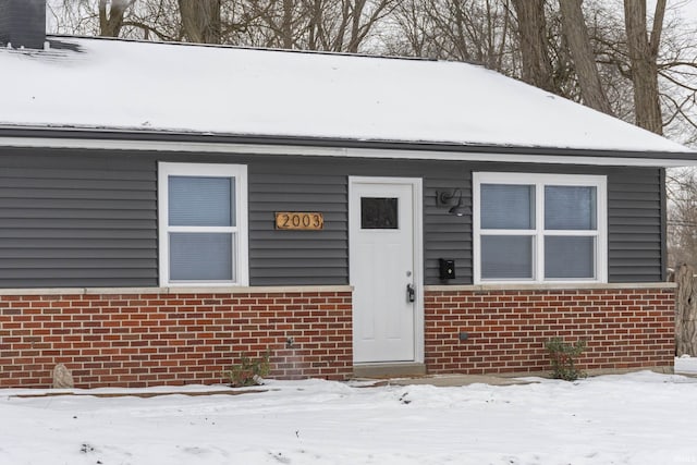 view of front of home