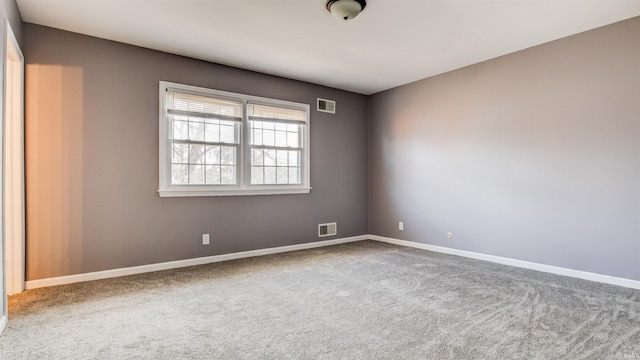 view of carpeted empty room