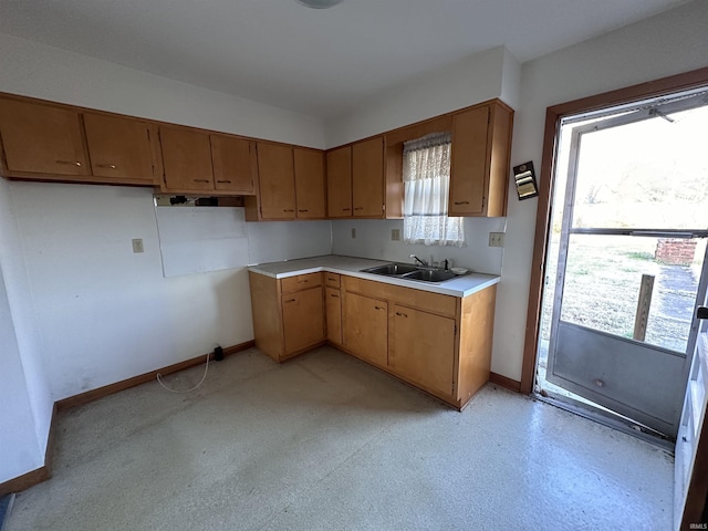 kitchen featuring sink and a wealth of natural light