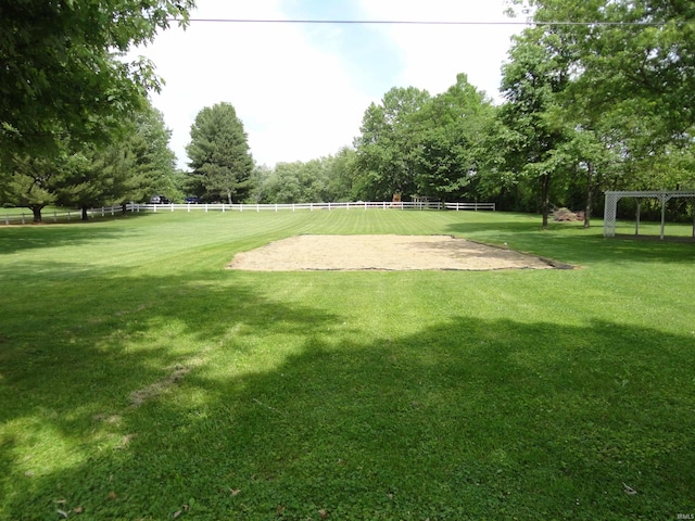 view of home's community featuring a lawn