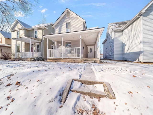 view of front of house featuring covered porch