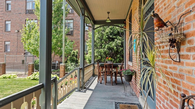 view of balcony