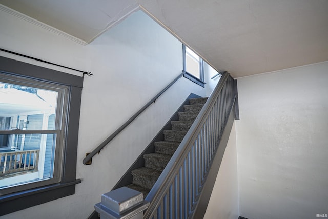 stairs with ornamental molding