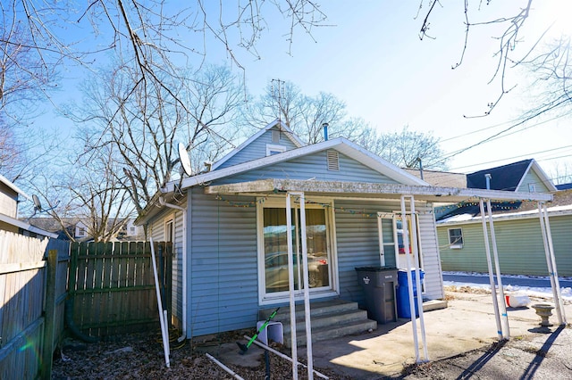 view of back of property