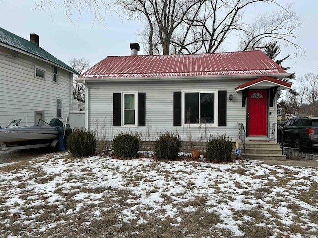 view of bungalow-style home