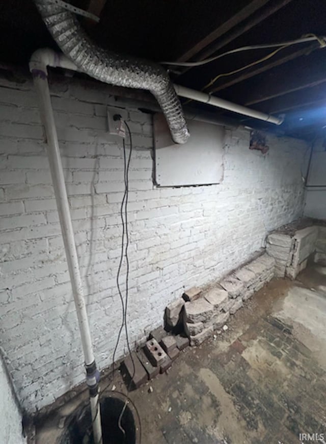 view of basement