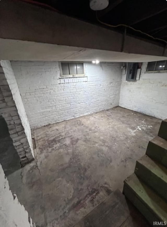 view of basement