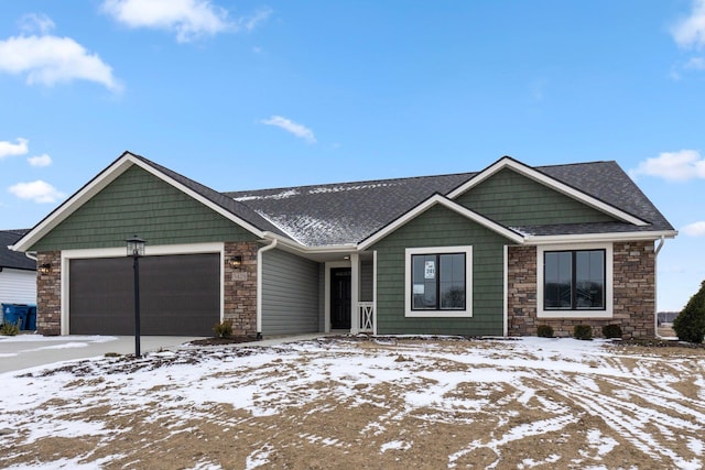 view of front of home featuring a garage