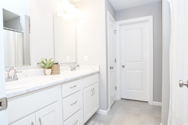 bathroom with vanity