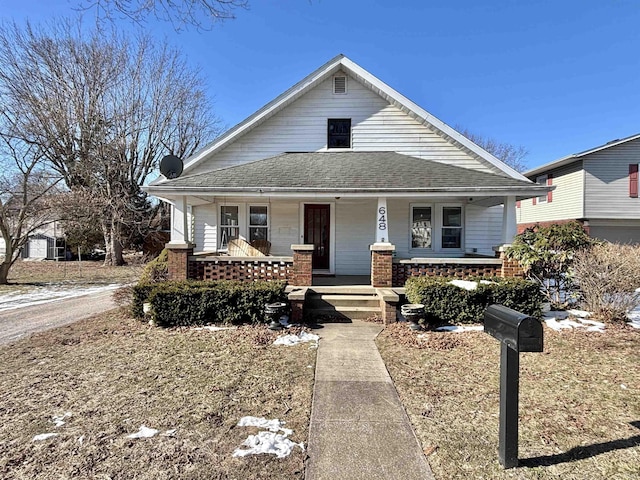 view of front of house with a porch